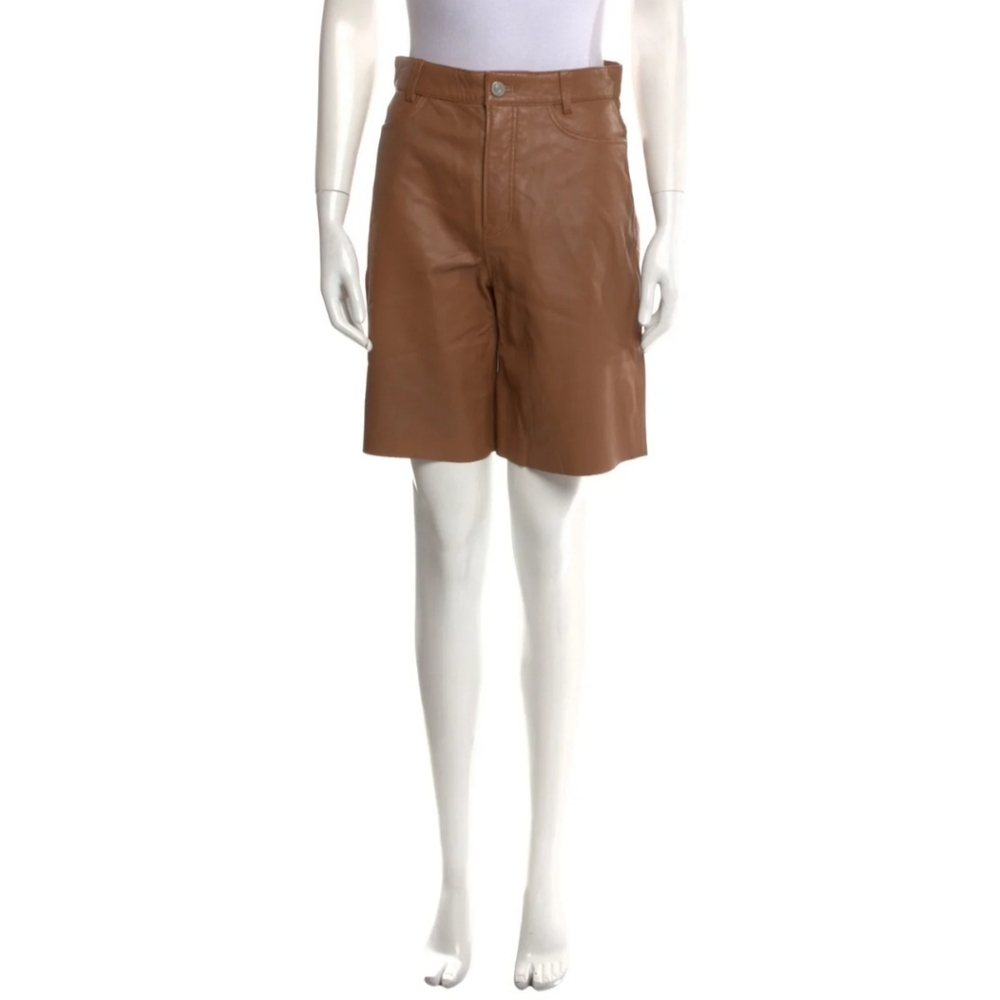 #06.Frame Lamb Skin Knee High Short